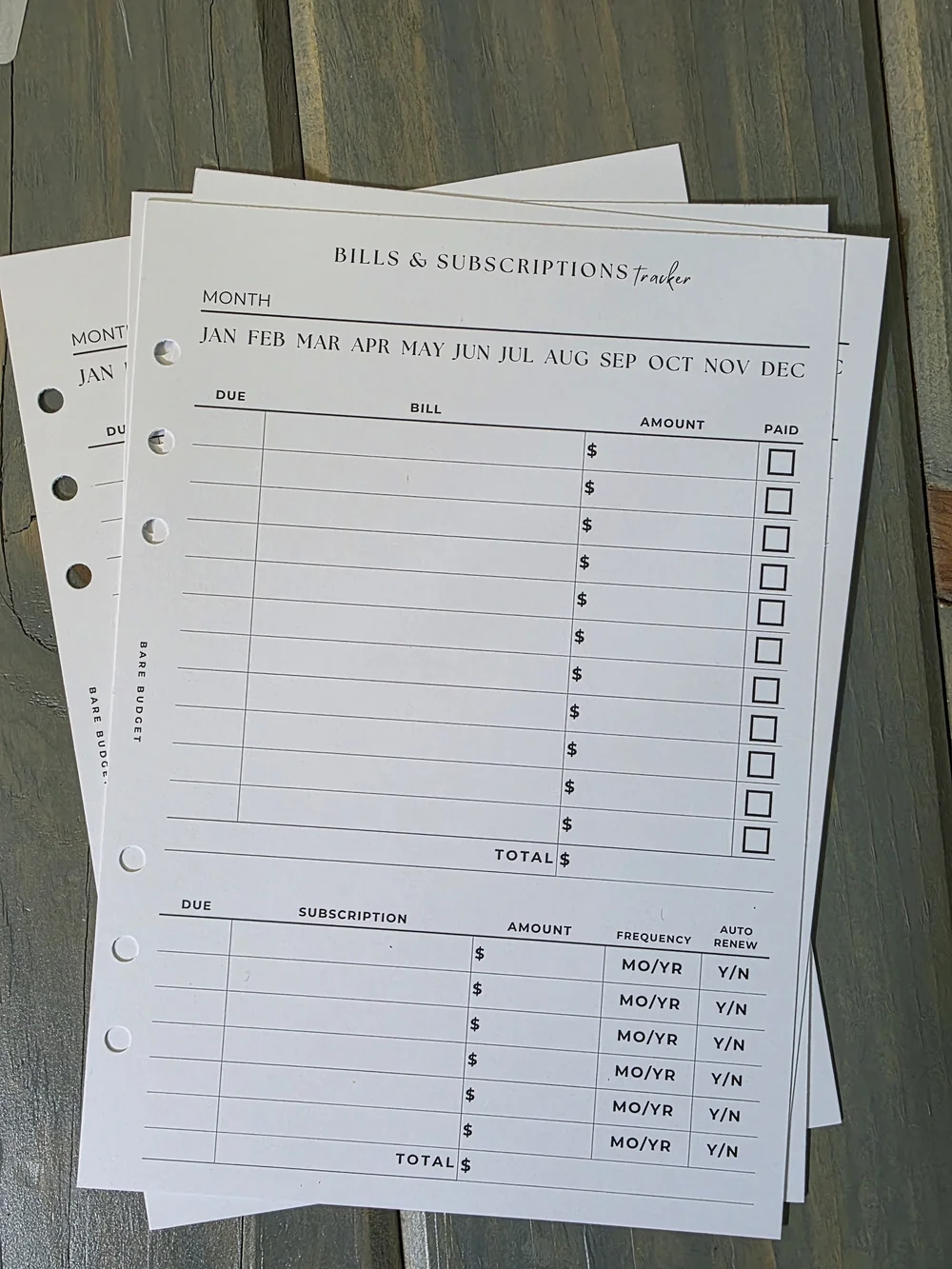 A5 Bare Budget Bundle